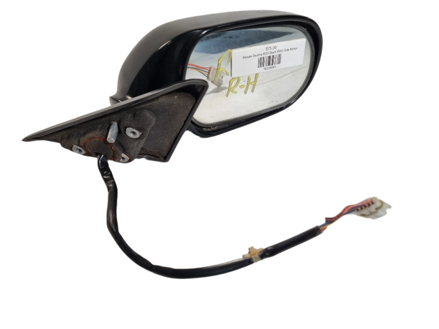 Nissan Skyline R33 Black RHS Side Mirror