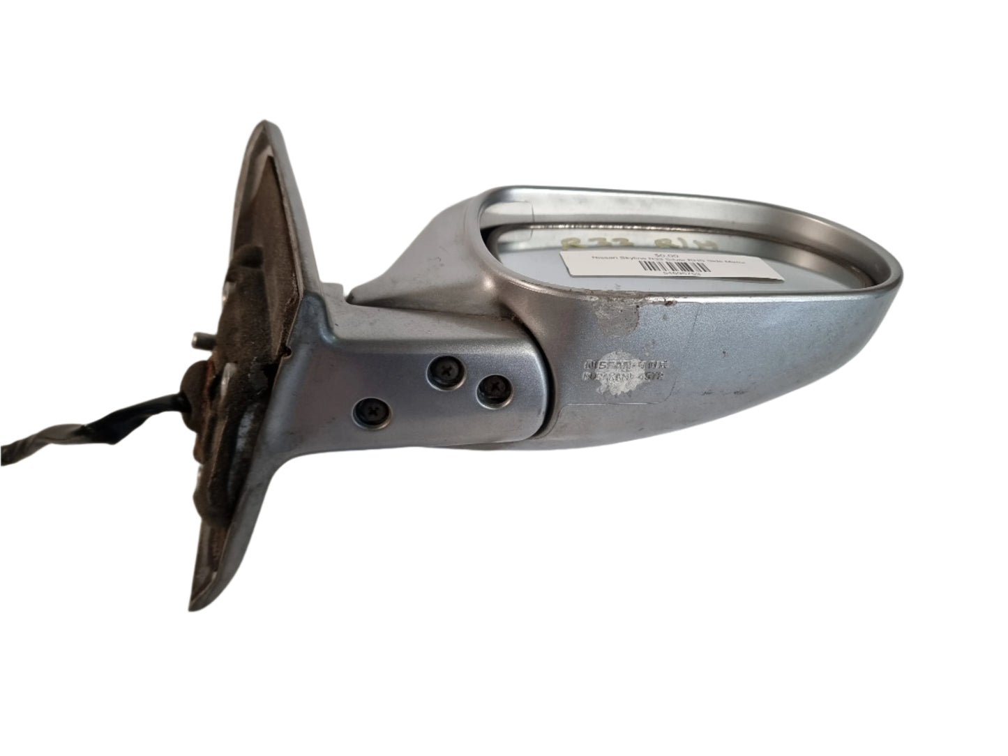 Nissan Skyline R33 Silver RHS Side Mirror