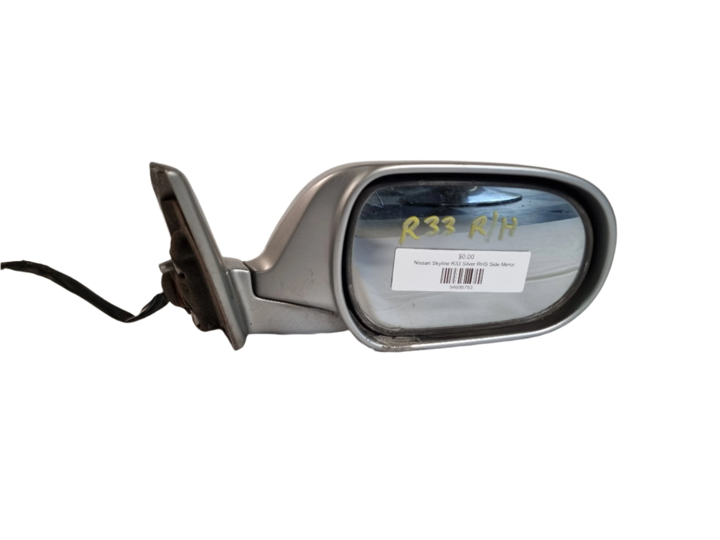 Nissan Skyline R33 Silver RHS Side Mirror